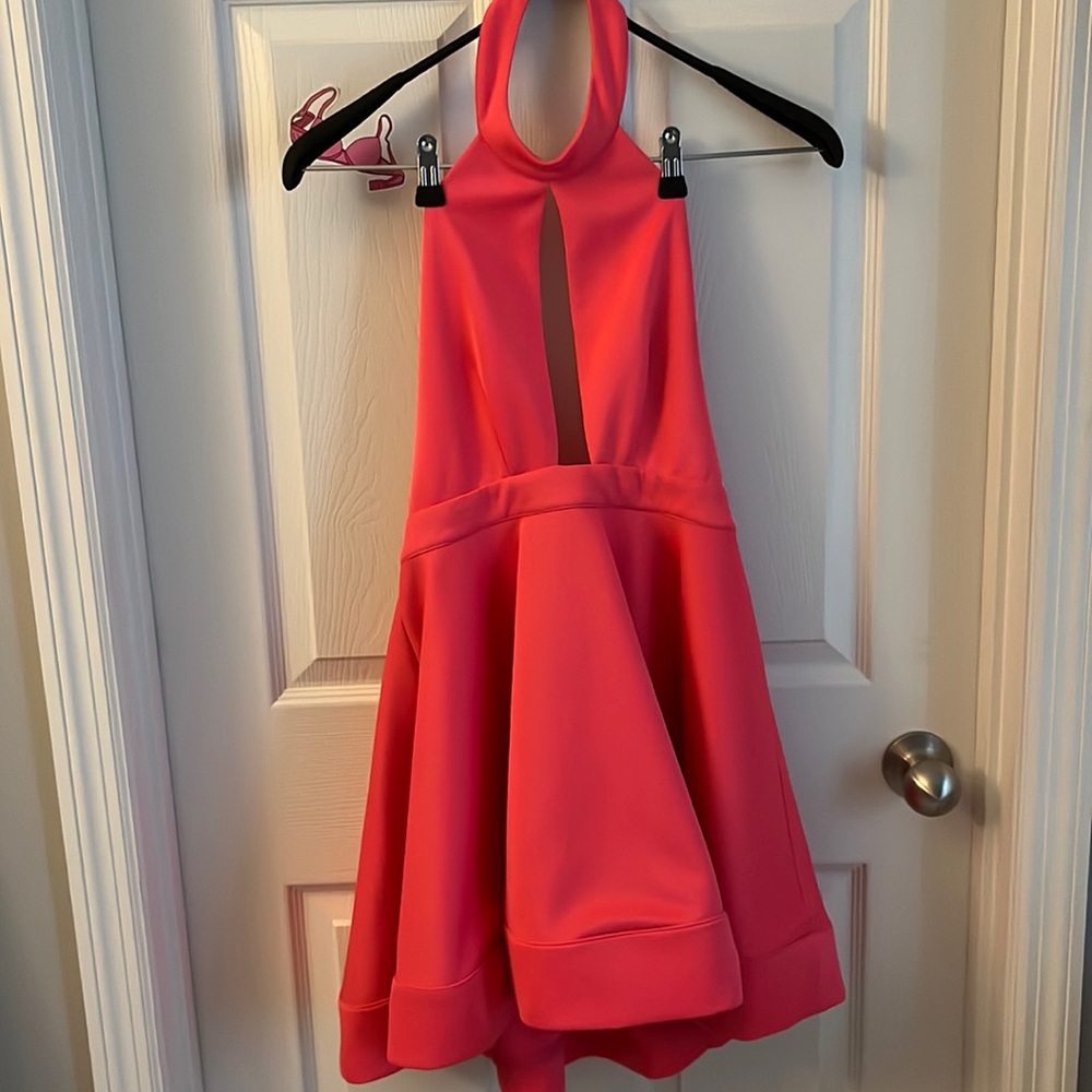 neon pink Luxxel dress
